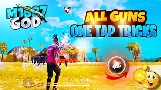 ALL GUN ONE TAP TRICKS IN TAMIL  FREEFIRE HEADSHOT TIPS ampTRICKS  MI887 ONE TAP TRICKS EAGLE RED [upl. by Garda]