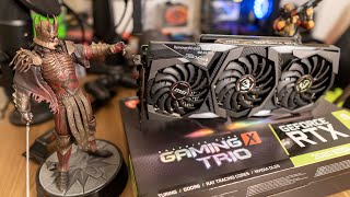 MSI RTX 2080 Super gaming x trio  Unboxing  Review  Benchmarking [upl. by Anirb]