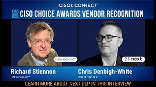 2023 CISO Choice Awards Vendor Recognition Next DLP with Richard Stiennon [upl. by Horwath658]