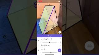 Exploring a Modifiable Triangular Prism in GeoGebra 3D App with Augmented Reality [upl. by Mixie]