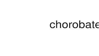 How to pronounce chorobates [upl. by Salina]