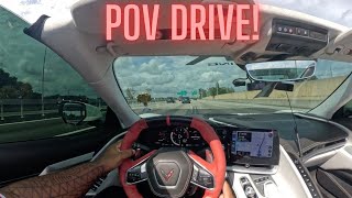 C8 CORVETTE CONVERTIBLE POV DRIVE [upl. by Cris]