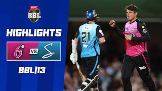 Sydney Sixers v Adelaide Strikers BBL07 [upl. by Ellenahc743]