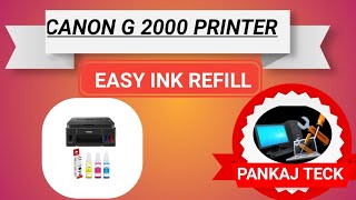 CANON PRINTER G2000 SERIES EASY INK FLUSH canonprinter printer 😱😱😱😱 [upl. by Yssej33]