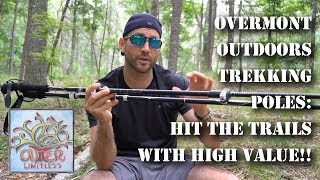 Overmont Outdoors Trekking Poles Hit The Trails with High Value [upl. by Nawyt510]