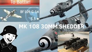 🔥💥BF109 G14💥🔥 MK 108 30MM GUNPODS GAMEPLAY [upl. by Jemmie]