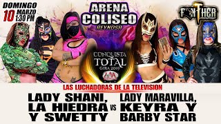 LA HIEDRA LADY SHANI Y SWETTY VS KEYRA LADY MARAVILLA Y BARBY STAR [upl. by Agee]