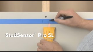 How to Use a Zircon StudSensor Pro SL Stud Finder to Find Wall Studs [upl. by Aicnelav309]