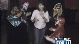 Lucha VaVoom on Fox News 11 [upl. by Ahtaga81]