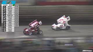 Knoxville Raceway 410 Highlights  August 26 2023 [upl. by Borden]