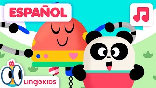 CABEZA HOMBROS RODILLAS PIES 🤖 Canción Infantil  Lingokids en Español [upl. by Enawtna298]