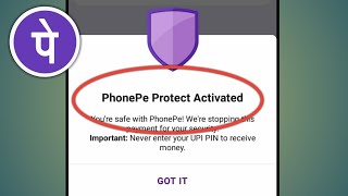 How To Remove Phonepe Protect Activated  Phonepe Protect Activated Problem [upl. by Ahsinnor]