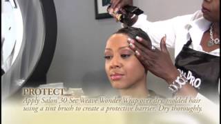 Salon Pro 30 Sec  Weave Wonder Wrap  Weave amp Extension Kit Instructional Video [upl. by Steere]