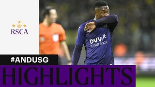 HIGHLIGHTS RSC Anderlecht  Union SaintGilloise  20222023 [upl. by Gile]