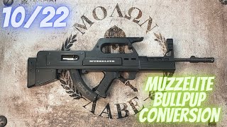 Ruger 1022 Muzzelite bullpup conversion kit [upl. by Zysk547]