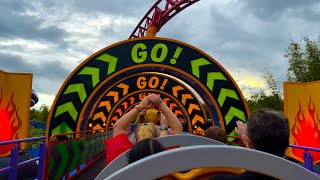 Slinky Dog Dash Roller Coaster The Most ADORABLE Roller Coaster Ever [upl. by Ennovehc]