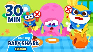 Hábitos Saludables para Niños  Canciones Infantiles  Baby Shark en español [upl. by Enitsyrhc982]