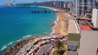 Timelapse Balsa Fuegos Artificiales Viña del mar 2024 [upl. by Hairahs]