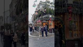 The Churchill Arms  London famous pub 🇬🇧 what it looks like with the Christmas lights off [upl. by Kalk201]