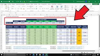 Cómo Sacar el Promedio de las Calificaciones en Excel con una Fórmula [upl. by Lada]