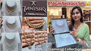 Tanishq Latest 2024 Diamond Necklace Set Designs 856Gm Starts😳 Diamond Necklace Set With Price [upl. by Enitnelav]