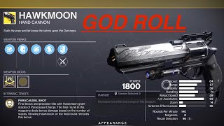 Xur has a GOD ROLL HAWKMOON this week  Destiny2 [upl. by Grubb]