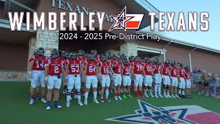 20242025 Wimberley Texans Football  PreDistrict Highlights wimberley [upl. by Gayel]