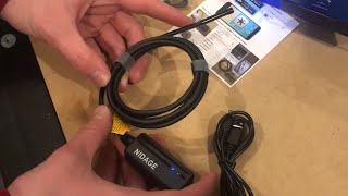 REVIEW nidage “wireless endoscope” inspection flexible 55mm WiFi borescope camera android iPhone [upl. by Sherburn]