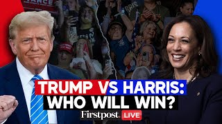 US Election 2024 LIVE  Trump vs Harris Polls show Harris and Trump Tied as Election Day nears [upl. by Aneda863]