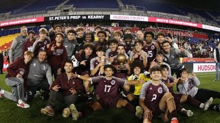 St Peters Prep vs Kearny HCIAL Final Soccer Highlights 101923 [upl. by Hpesoj]