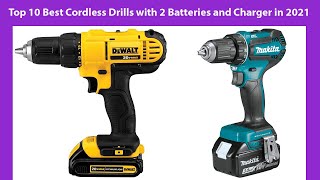 Top 10 Best Cordless Drills with 2 Batteries and Charger in 2021 [upl. by Atteloj]