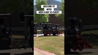 MTSU first week of Fall 24 semester Need a ride to class Take the complimentary train [upl. by Edvard]