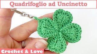 Tutorial Quadrifoglio ad Uncinetto sub English y Español [upl. by Dailey]