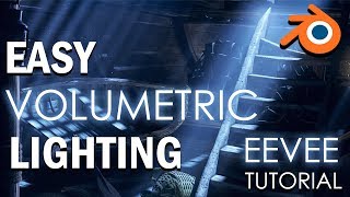 Blender EEVEE Tutorial  Volumetric Lighting In EEVEE Blender 28 [upl. by Sigsmond]