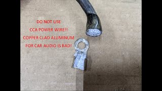 DO NOT USE CCA Power Wire  Copper Clad Aluminum [upl. by Tindall30]