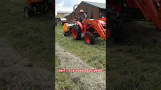 Small Family Farms Making Hay tractor hayfarmer [upl. by Dewain]