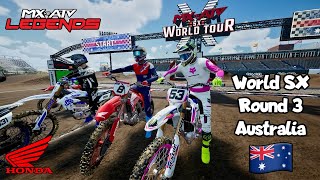 WSX RD 3 South Wales AUS MOTO 3 Thatboibobby Splifffmane  TEAM HONDA HRC mxvsatvlegends [upl. by Aindrea]