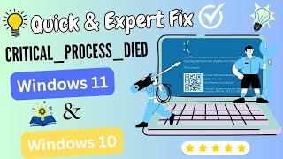 FIXED critical process died windows 11  10  How to fix critical process died windows 11  10 [upl. by Yecac]