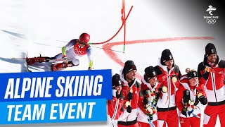 Alpine Skiing  Team Event  Full Replay  Beijing2022 [upl. by Yseulte713]