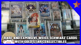 Rare and Expensive Cards in Weiss Schwarz withgoldstarcollectibles [upl. by Carolle]