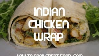 Indian Chicken Wrap Recipe  Tortilla KFC [upl. by Kimberlee499]