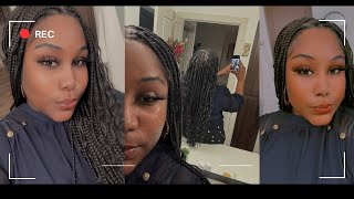 AMAZON WIG REVIEW  BOHO HAIR STYLE  BOHO BRAIDS WITH CURLY ENDS  GRWM ASMR WIG TRY ON HAUL [upl. by Neelrihs214]