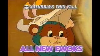 Star Wars Ewoks 1986 ABC promo [upl. by Beitnes275]