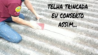 FIZ O CONSERTO DO TELHADO SEM TROCAR A TELHA [upl. by Halyk632]