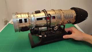 Test The New Aircraft Model  TECHING DM135 Small Bypass Ratio Turbojet Engine  EngineDIY [upl. by Aratak]