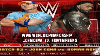 John Cena VS Roman Reigns WWE WORLD CHAMPIONSHIP wwe2k24 romanreigns johncena [upl. by Ogirdor]