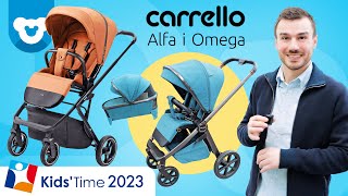 Nowości Carrello 2023  targi KIDS TIME 2023 Wózek Carrello Omega Carrello Alfa 2023 [upl. by Terrance886]