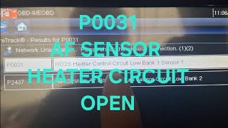 P0031 HO2S Control Circuit Low Bank 1 Sensor 1 [upl. by Liagibba254]