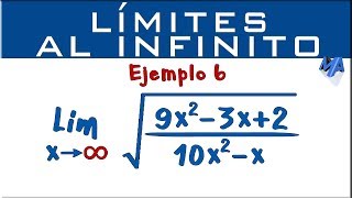 Límites al infinito  Ejemplo 6 [upl. by Bashuk198]