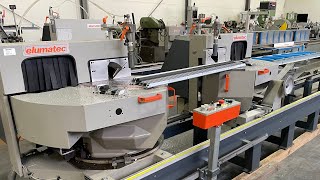 Elumatec DG 104 Double Head Saw machine [upl. by Eahsat153]